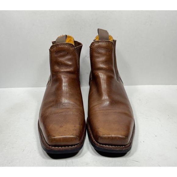 Chippewa Renegade Chelsea Boots Mens 13 Brown Leather Vibram Slip On Square Toe - Picture 2 of 10